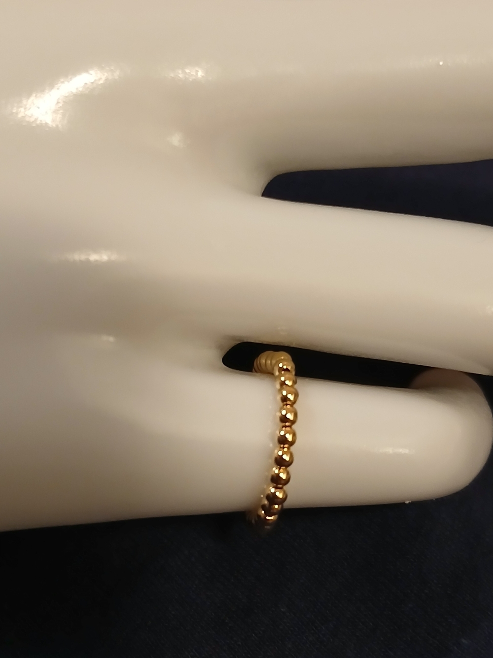 Minimalist 14k Gold Filled Beaded Stackable Ring Sizes 4 - 6
